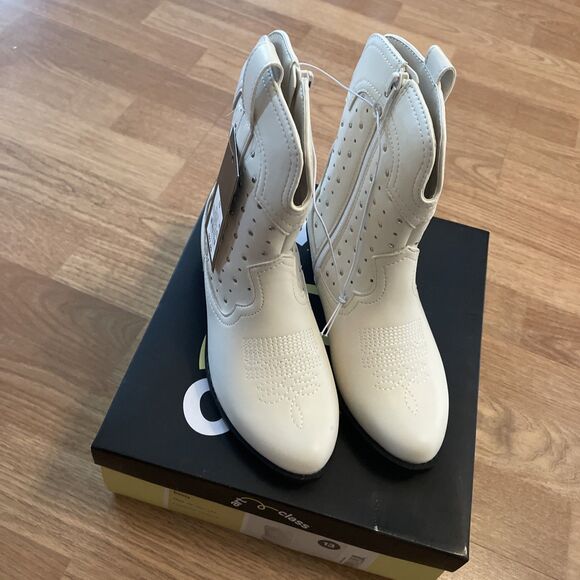 Art Class Girls Jovi Western Cowboy Boots White Studded Size 13 NIB New In Box - Picture 4 of 16